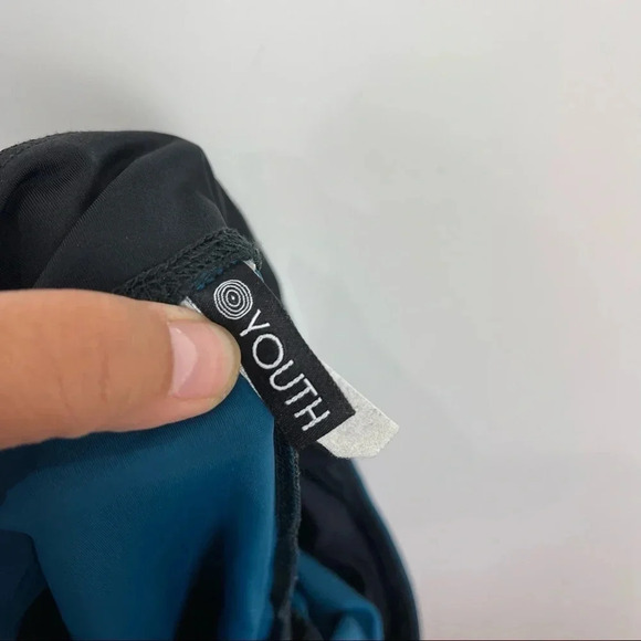 ONZIE Youth Girls Fitness Leggings Blue Fiji Snake Print Size 14-16 - Picture 8 of 8